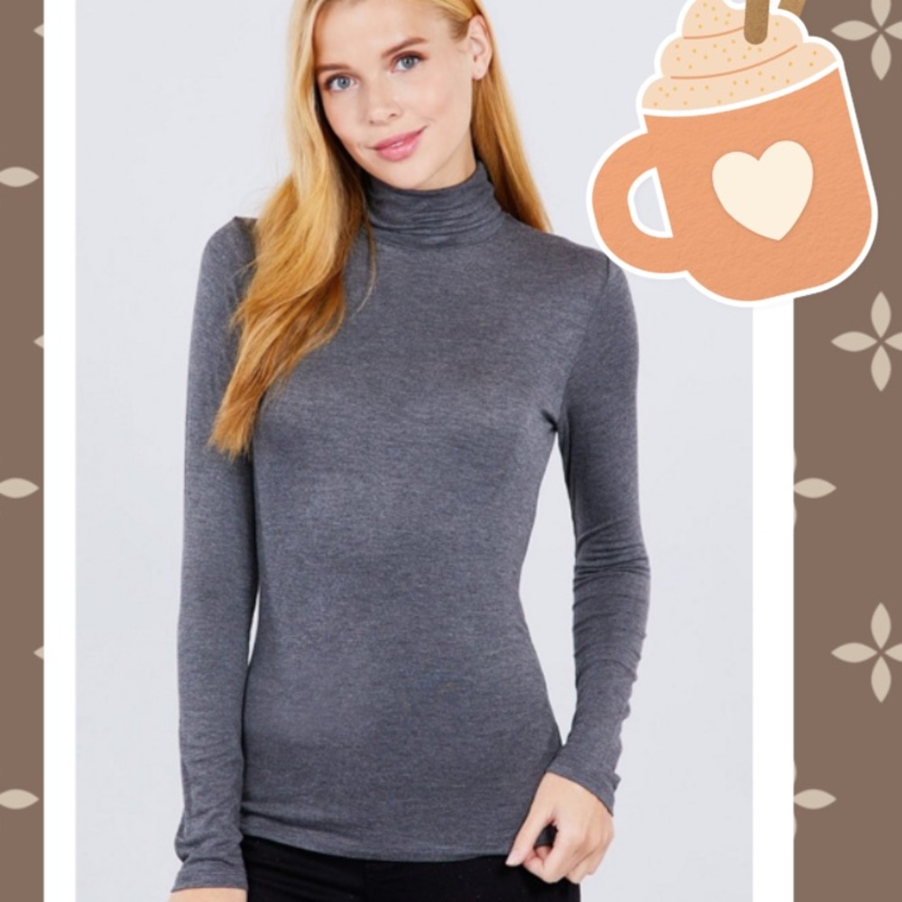 ✳️✳️✳️
 WOMENS LONG SLEEVE BASE LAYER TURTLENECK - Picture 2 of 3